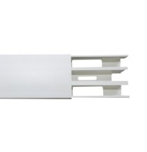 THORSMAN TEK62CT TEK-62-CT Canaleta con troquel con tapa color blanco de PVC auto ext