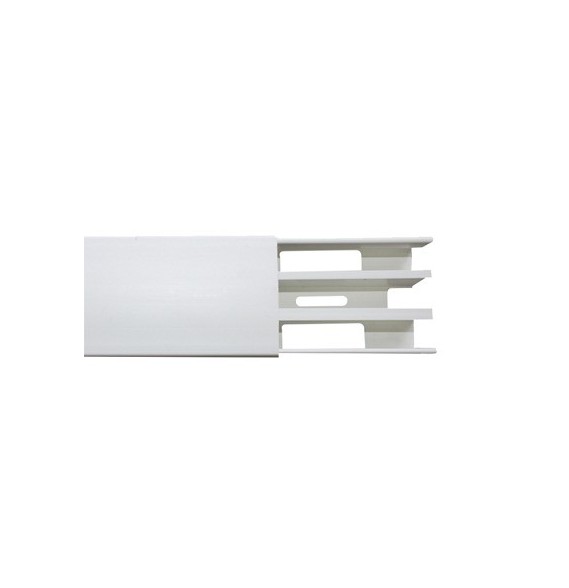 THORSMAN TEK62CT TEK-62-CT Canaleta con troquel con tapa color blanco de PVC auto ext