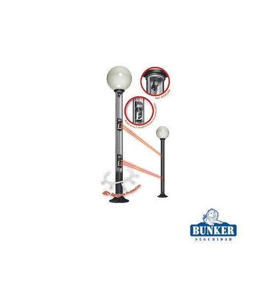 BUNKER SEGURIDAD MALTA MALTA Carcasa ultra resistente y elegante tipo farola ideal pa