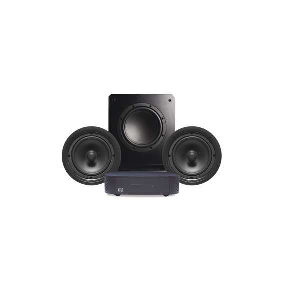 VSSL A1XPSUB10 A1X/PSUB10 KIT Amplificador VSSL A1X | 2 Bocinas de Techo TruAudio PP8