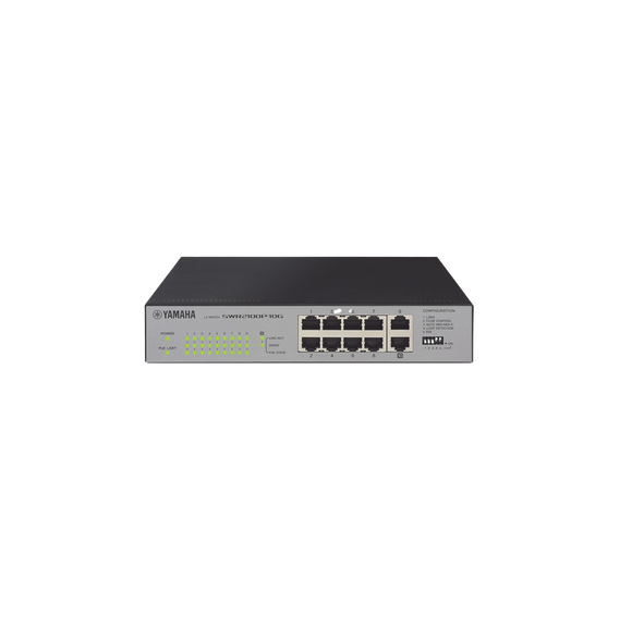 YAMAHA SWR2100P10G SWR2100P10G SWITCH DE RED POE 10 PUERTOS OPTIMIZADO P/ REDES DANTE