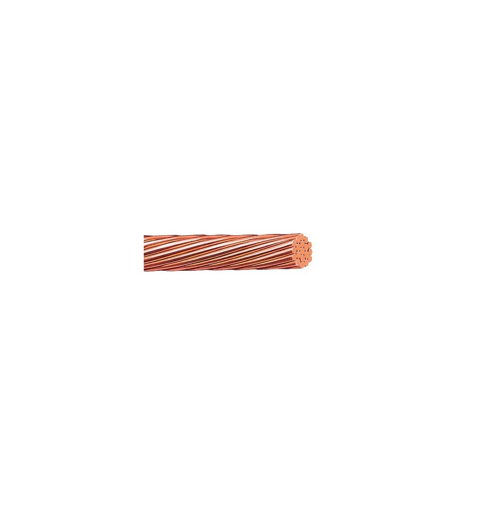 VIAKON H482100 H-482/100 Cable Eléctrico de Cobre Desnudo Calibre 2/0 AWG 19 Hilos (1