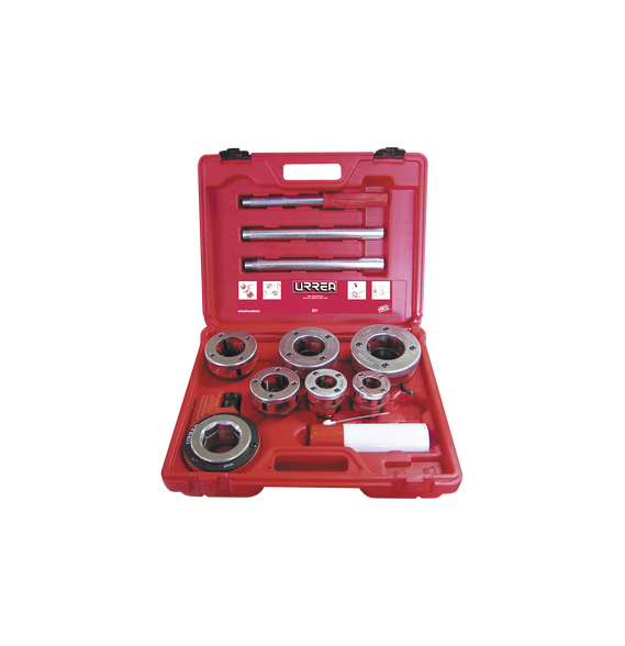URREA SYS851 SYS-851 Juego de Tarraja de dados para tubo 1/2 - 2 NPT 9 piezas