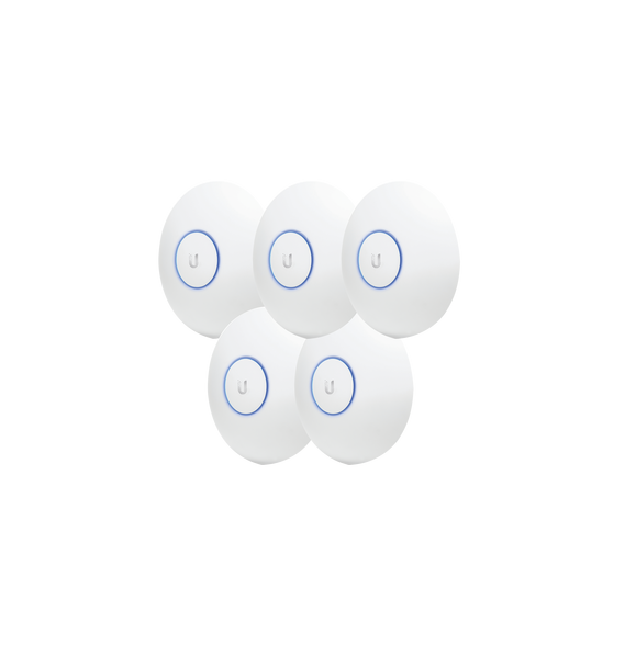 UBIQUITI NETWORKS UAPACLR5 UAP-AC-LR-5 Paquete de 5 Access Point UniFi de largo alcan