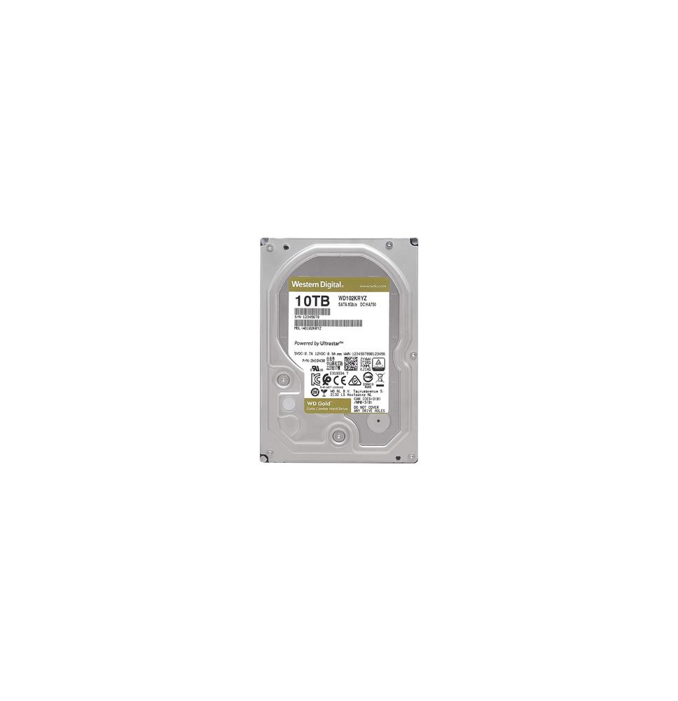 Western Digital (WD) WD102KRYZ WD102KRYZ Disco Duro Gold de 10 TB / 7200 RPM / Optimi