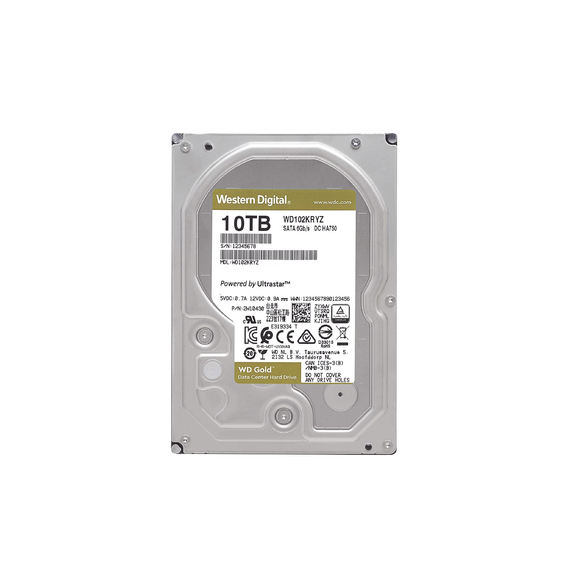 Western Digital (WD) WD102KRYZ WD102KRYZ Disco Duro Gold de 10 TB / 7200 RPM / Optimi