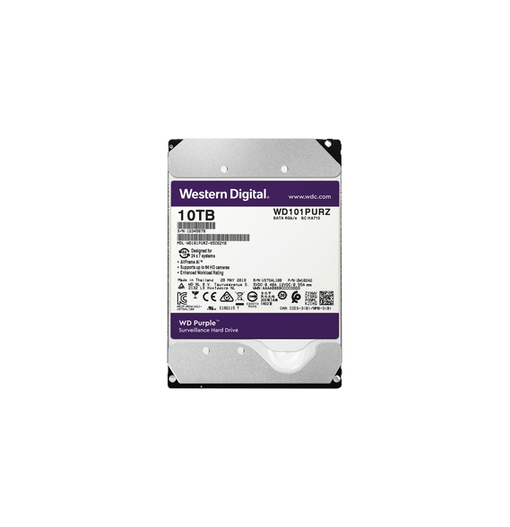 Western Digital (WD) WD101PURZ WD101PURZ Disco duro WD de 10TB / 7200RPM / Optimizado