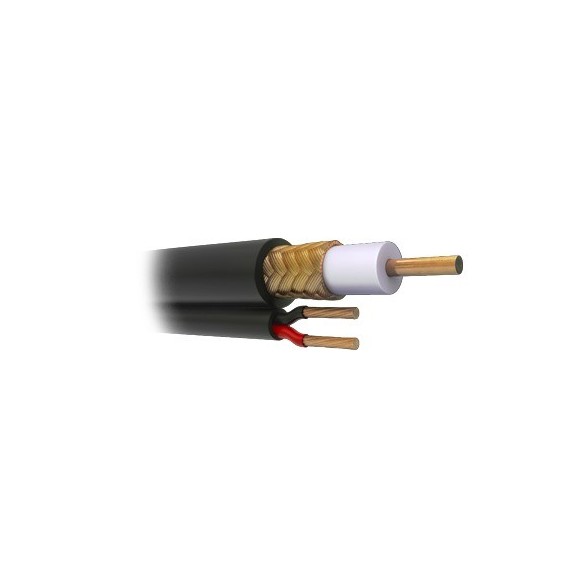 VIAKON RG59V1000 RG-59-V/1000 Bobina de 305 metros de Cable Coaxial RG59 Siamés Malla