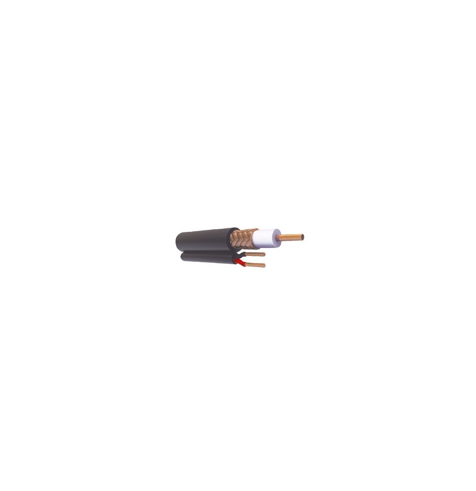 VIAKON RG59VCCA1000 RG-59-V-CCA/1000 Bobina de 305 metros de Cable RG59 Siamés Malla