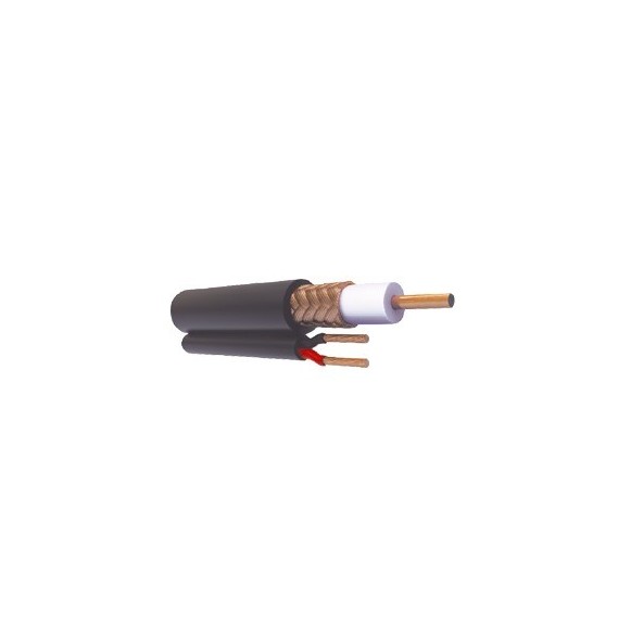 VIAKON RG59VCCA1000 RG-59-V-CCA/1000 Bobina de 305 metros de Cable RG59 Siamés Malla