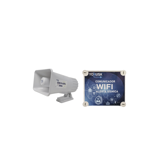 YONUSA YKITSISMICOWIFI YKIT-SISMICO-WIFI KIT de Alertamiento SISMICO con Audio Oficia