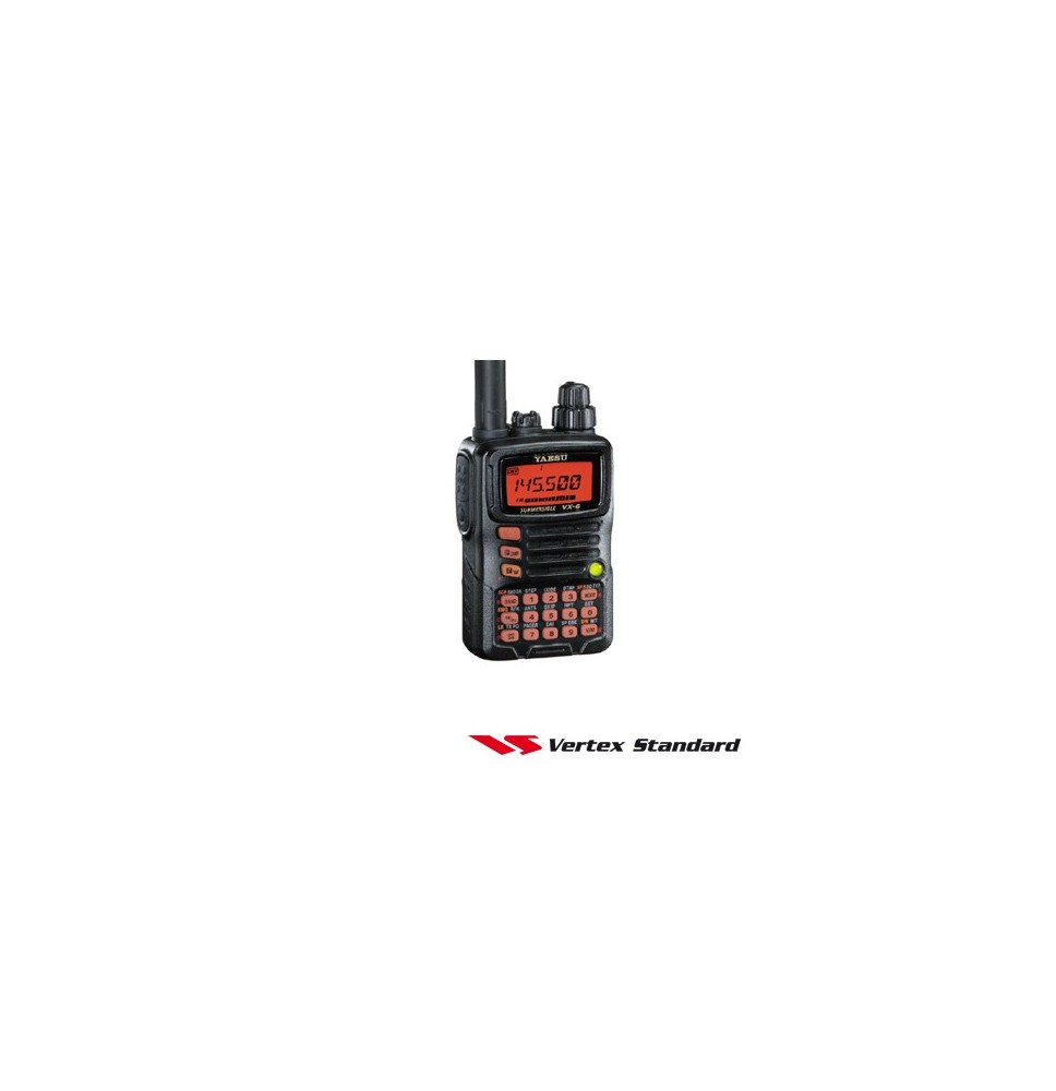 YAESU VX6R VX6R Radio portátil de uso rudo triple banda incluye antena Q3000210 bater