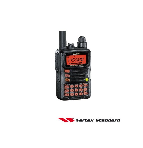 YAESU VX6R VX6R Radio portátil de uso rudo triple banda incluye antena Q3000210 bater