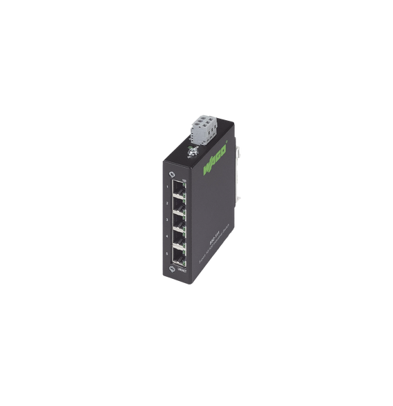 WAGO 8521111 852-1111 INDUSTRIAL ECO SWITCH 5 PUERTOS 1000 BASE-T NEGRO
