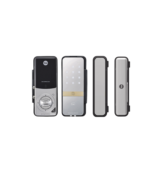 YALE-ASSA ABLOY 89184 89184 Cerradura Digital con Teclado Táctil para Puertas de Vidr