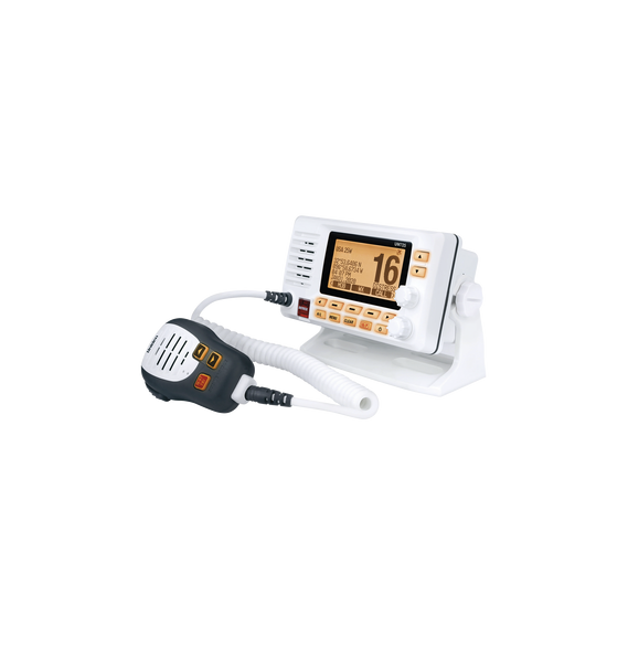 UNIDEN UM725G UM-725G Radio Móvil Marino VHF color blanco con receptor de GPS integra