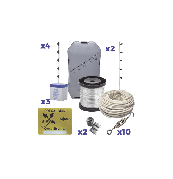 YONUSA SYSNGHS25MKIT SYSNG-HS-25M-KIT KIT Energizador para 25 Metros de proteccion
