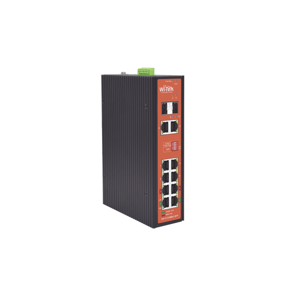 WI-TEK WIPS310GFIV2 WI-PS310GF-I-V2 Switch PoE Industrial No administrable / Puertos