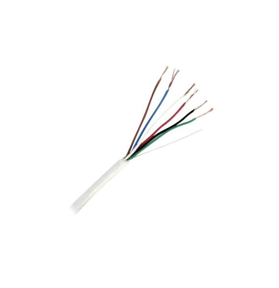 VIAKON 9262 92-62 Bobina de Cable de 152 Metros de 6 x 20 AWG / BLINDADO / Color BLAN