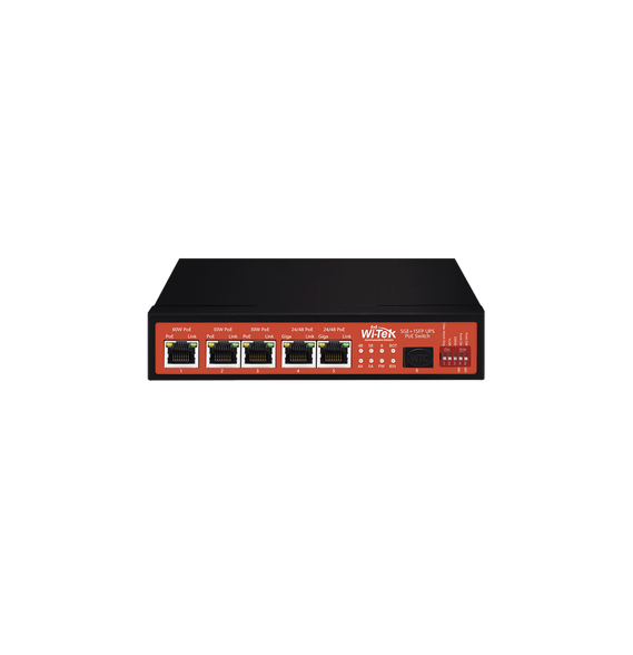 WI-TEK WIPS306GFUPS15A WI-PS306GF-UPS-15A Controlador Solar de 15A con Switch PoE / 1