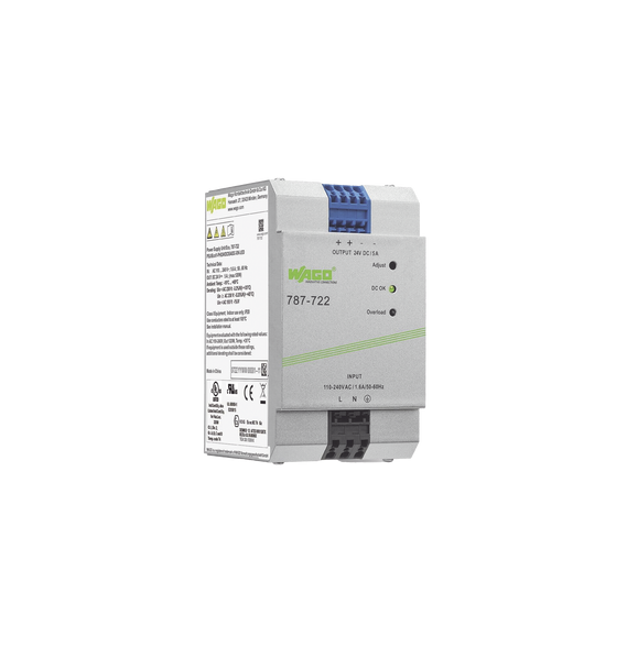 WAGO 787722 787-722 Fuente de alimentación ECO monofásico Tensión de salida 24V DC Co