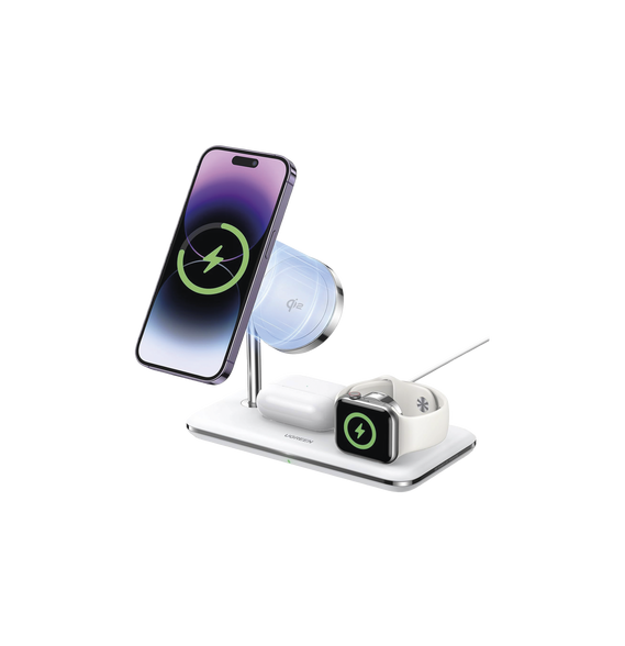 UGREEN 90326 90326 Cargador Inalámbrico MagSafe 3 en 1 | 25W | Certificación Oficial