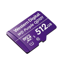 Western Digital (WD) WD512MSD WD512MSD Memoria microSD de 512 GB PURPLE Especializada