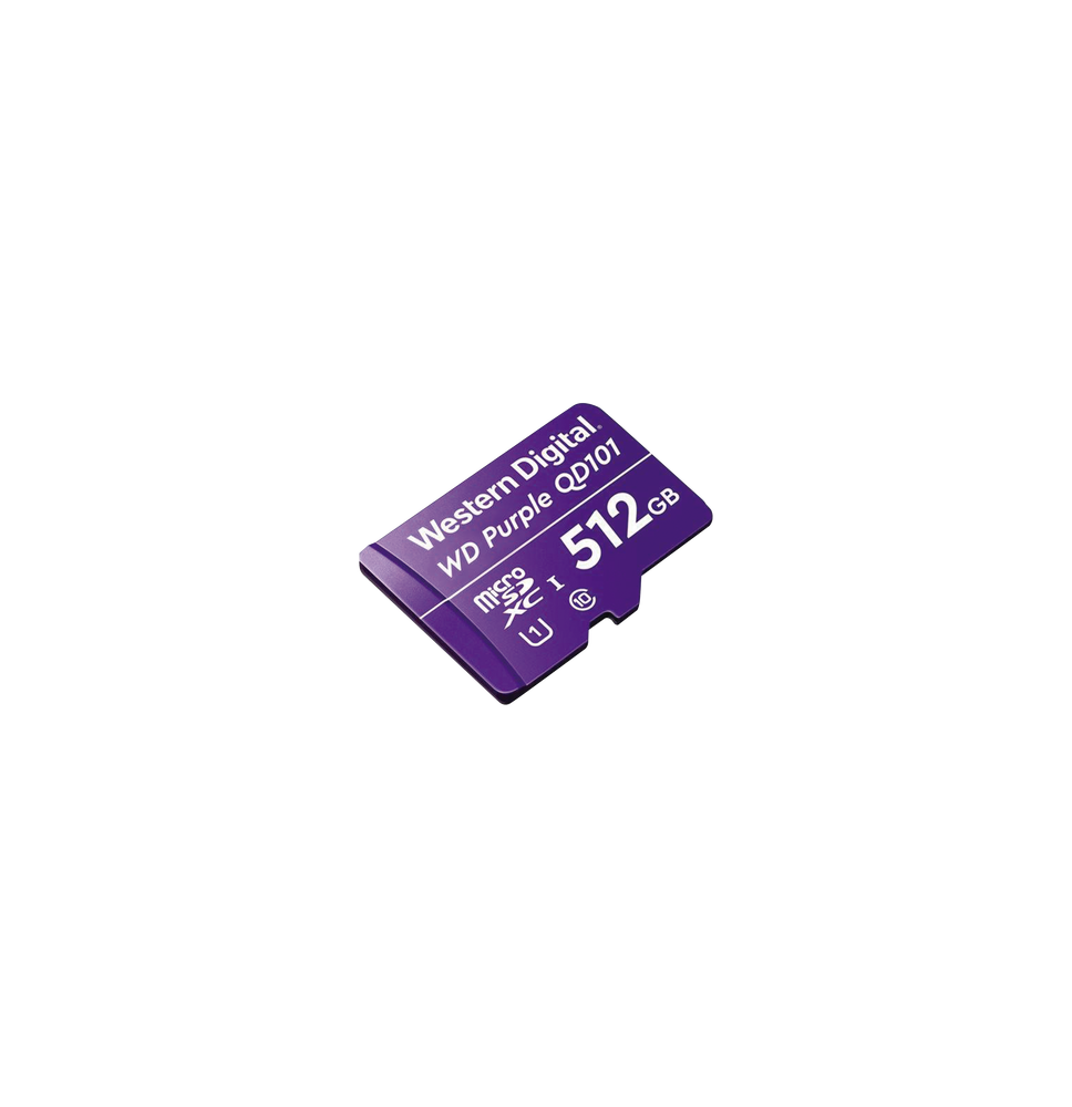 Western Digital (WD) WD512MSD WD512MSD Memoria microSD de 512 GB PURPLE Especializada