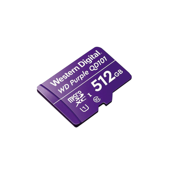Western Digital (WD) WD512MSD WD512MSD Memoria microSD de 512 GB PURPLE Especializada