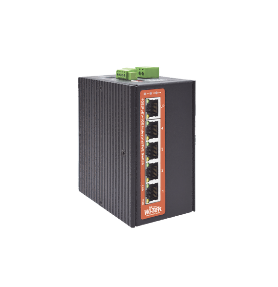 WI-TEK WIPS305GIDC WI-PS305G-I-DC Switch Industrial PoE++ / No administrable / Con 4