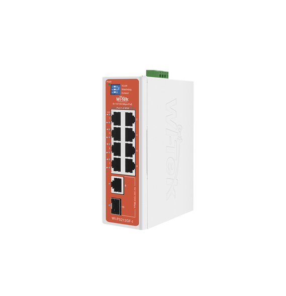 WI-TEK WIPS212GFIV2 WI-PS212GF-I-V2 Switch Semi-Industrial / No administrable / 8 pue