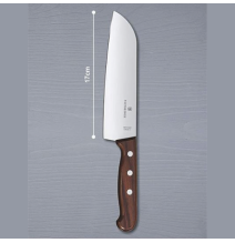 VICTORINOX 6850017G 6.8500.17G Cuchillo Santoku Wood de 17 cm Filo con Corte Recto Es