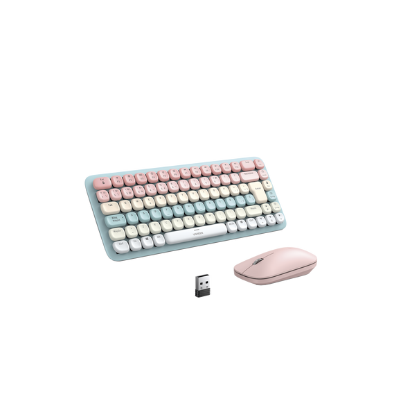 UGREEN 25178 25178 PAQUETE DE TECLADO Y MOUSE INALÁMBRICO UGREEN ROSA
