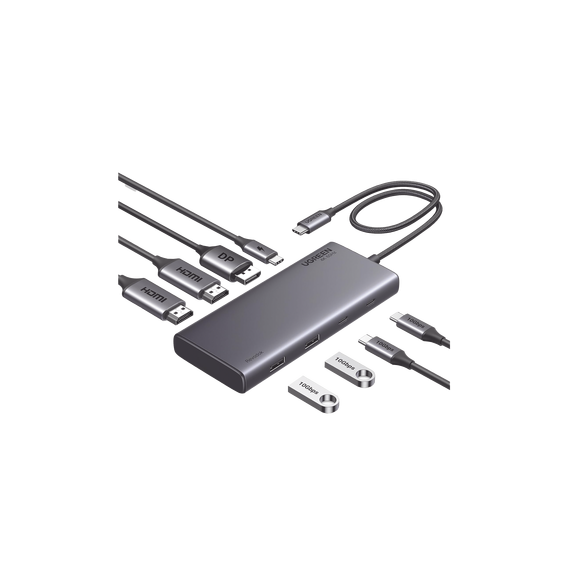 UGREEN 35625 35625 HUB USB-C (Docking Revodok 308) 8 en 1 | 2 Puertos HDMI 4K@60Hz |