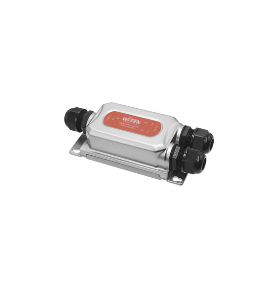 WI-TEK WIPOE21EO WI-POE21E-O Extensor PoE para exterior / Entrada PoE de 60W y 2 sali
