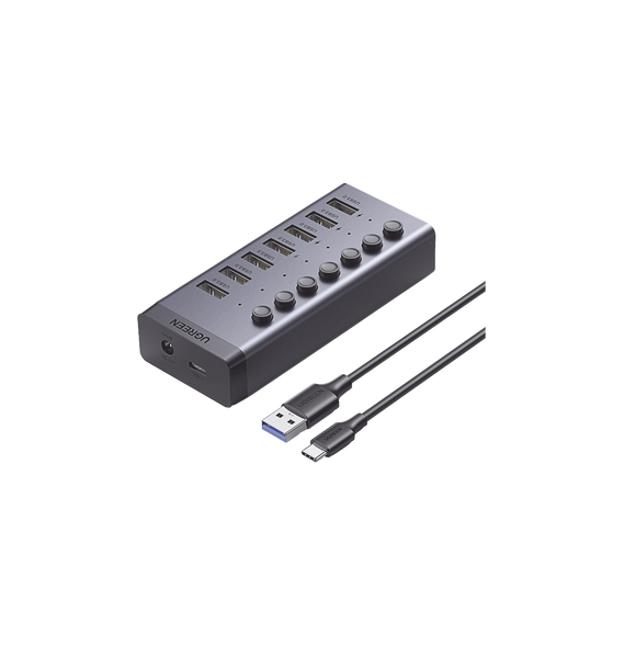 UGREEN 90305 90305 HUB de 7 Puertos USB 3.0 / 4 puertos de Carga Inteligente / Interr
