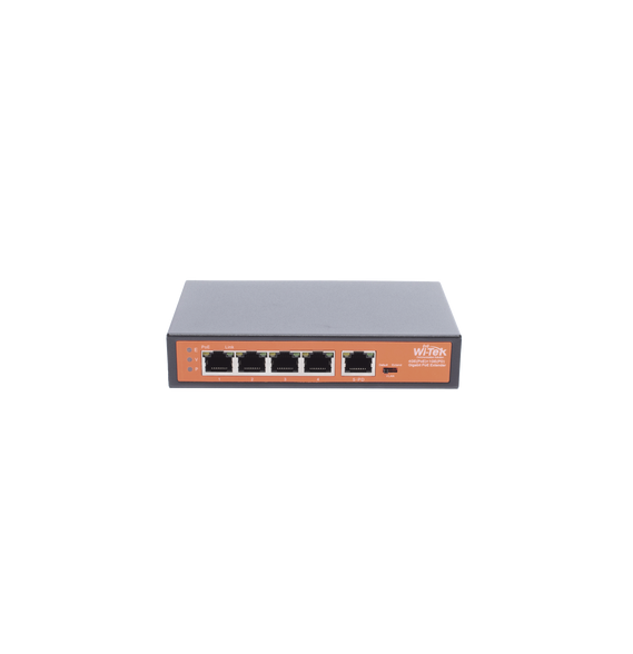 WI-TEK WIPE51G WIPE51G Extensor PoE / Entrada hasta 90 W / 4 puertos Gigabit PoE sali