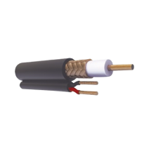 VIAKON RG59VCCA5MTS RG59VCCA-5MTS Retazo de 5 Metros Cable coaxial Cable RG59 Siamés