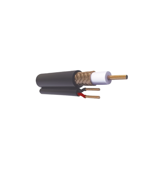VIAKON RG59VCCA5MTS RG59VCCA-5MTS Retazo de 5 Metros Cable coaxial Cable RG59 Siamés