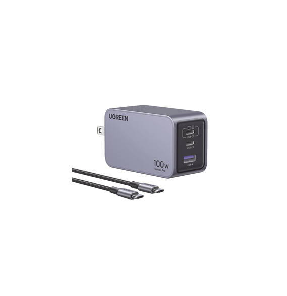 UGREEN 25873 25873 Cargador de 100W serie Nexode Pro | 3 Puertos de Carga Rápida | 2