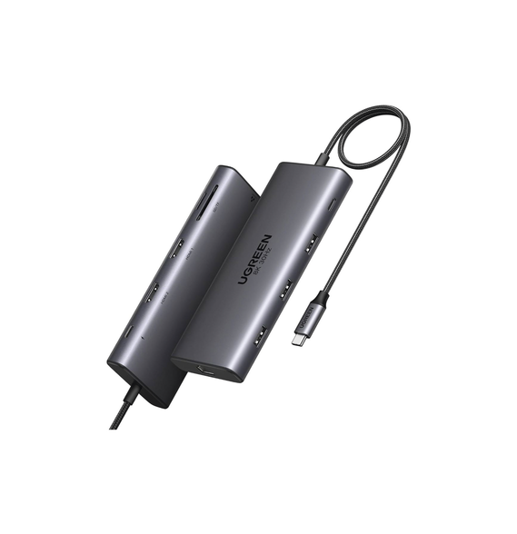 UGREEN 15534 15534 HUB USB-C (Docking Revodok Pro 210) 10 en 1 | 2 Puertos HDMI 8K 4K