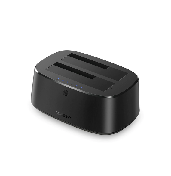 UGREEN 50854 50854 Base USB 3.0 para Disco Duro de Doble Bahía | Soporta Discos SATA