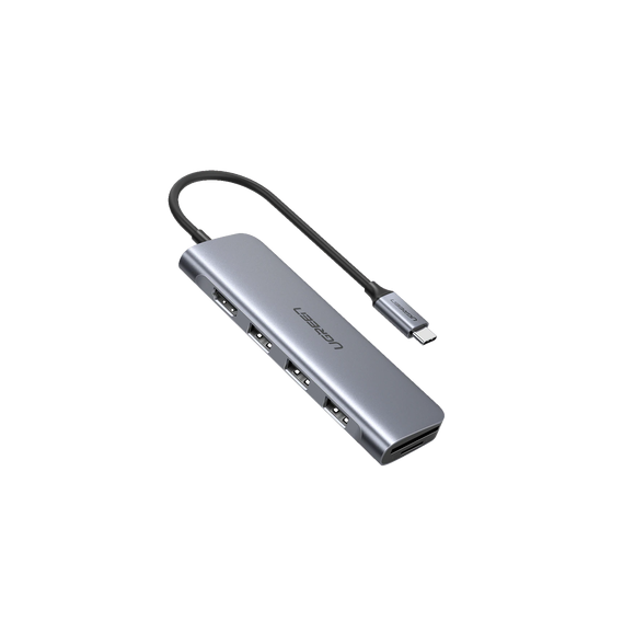 UGREEN 70410 70410 HUB USB-C Multipuertos / HDMI 4K@30Hz / 3 Puertos USB-A 3.0 / Lect