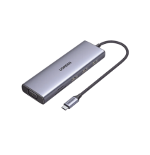 UGREEN 15600 15600 HUB USB-C (Docking Station) 9 en 1 | 3 USB-A 3.0 | USB-C PD Carga