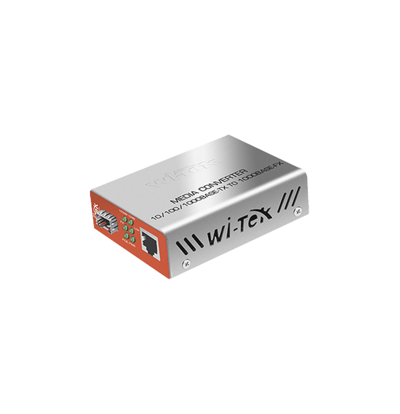 WI-TEK WIMC111GP WI-MC-111GP Convertidos de medios / 1 puerto RJ45 100/1000 Mbps PoE
