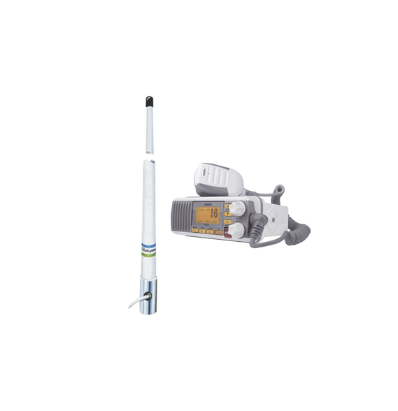 UNIDEN UM3855101 UM385/5101 Kit de radio móvil VHF marino modelo UM-385 color blanco