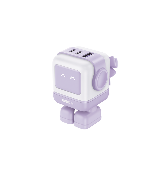 UGREEN 35314 35314 Cargador RobotGaN de 65W Serie Nexode | 3 Puertos de Carga Rápida