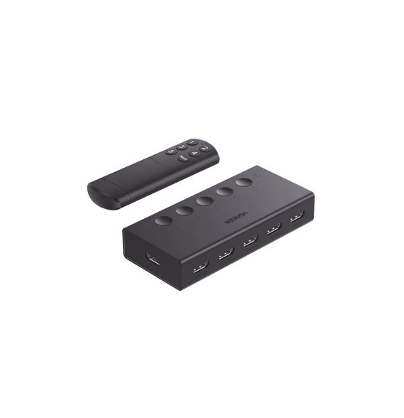 UGREEN 90512 90512 Conmutador HDMI 5X1 | 4K@60Hz | HDMI 2.0 1.4 | HDCP 2.2 1.4 | VRR