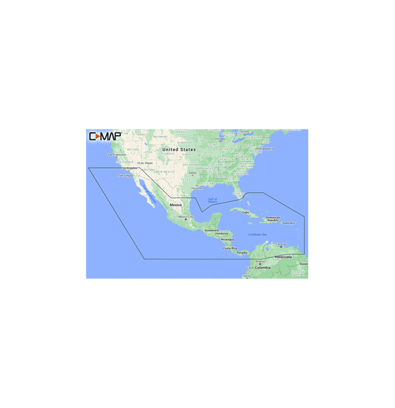 C-MAP MNAY205MS M-NA-Y205-MS M-NA-Y205-MS C-MAP REVEAL América central y el caribe.