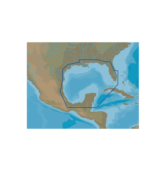 C-MAP MNAD064MS M-NA-D064-MS Carta de navegación del Golfo de México en 4D compatible